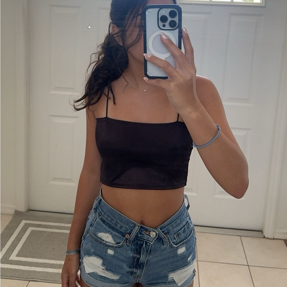 H&M Brown crop top